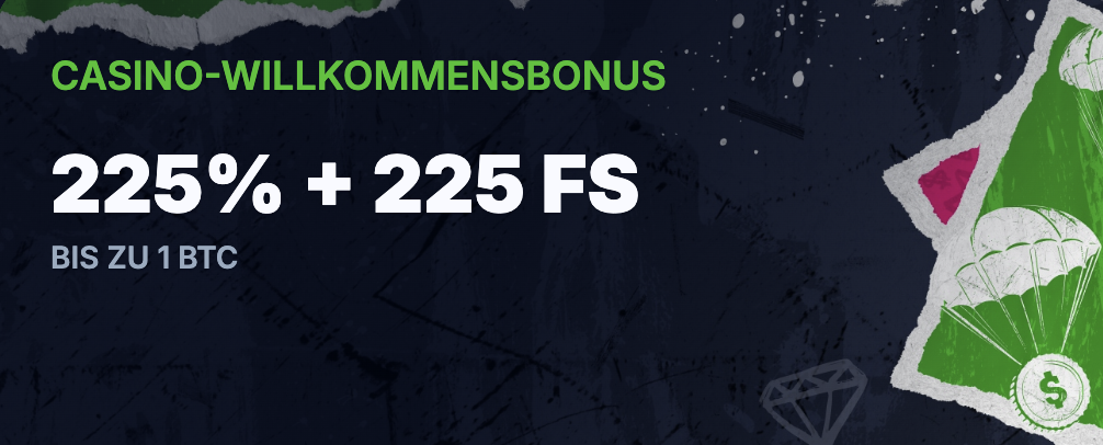 Bets.io 225% Bonus Banner